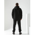 Чоловічий спортивний теплий костюм на флісі Чорний, 54/56