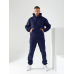 Чоловічий спортивний теплий костюм на флісі Темно-синій, 46/48