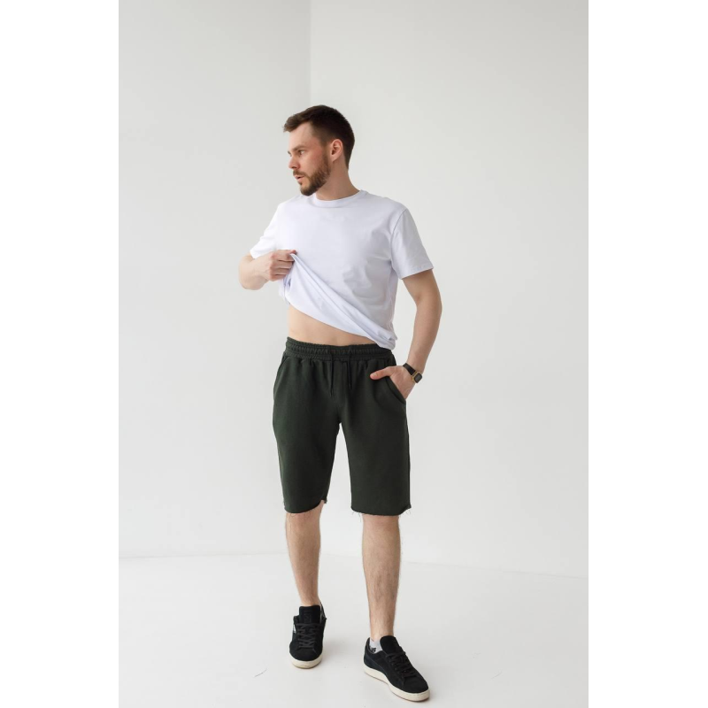 Шорти чоловічі трикотажні Хакі, XXL