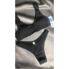 Купальник жіночий роздільний жатка Чорний, L