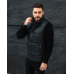 Жилетка чоловіча шкіряна дута Чорний S