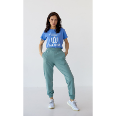 Спортивні штани жіночі джогери XS, фісташка