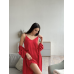 Шовкова нічна сорочка Червоний, XL/XXL Шовкова нічна сорочка Червоний, XL/XXL