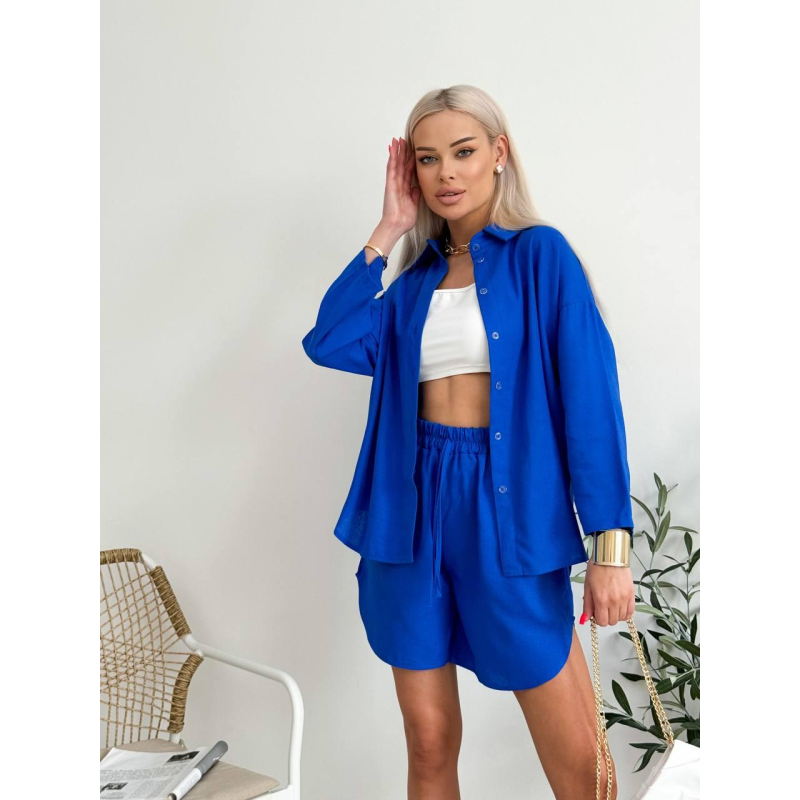 Костюм жіночий літній, льон Електрик, 42/46