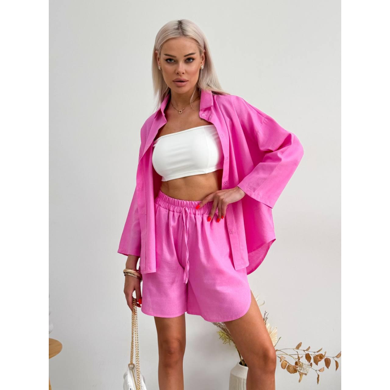 Льняной костюм жіночій, Барбі, 42/46