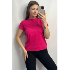 Базова футболка жіноча подовжена Малиновий, L