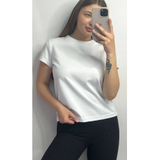 Базова футболка жіноча подовжена Білий, S