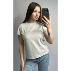Базова футболка жіноча подовжена Сірий, S