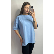 Футболка жіноча оверсайз Блакитний, 3XL/4XL