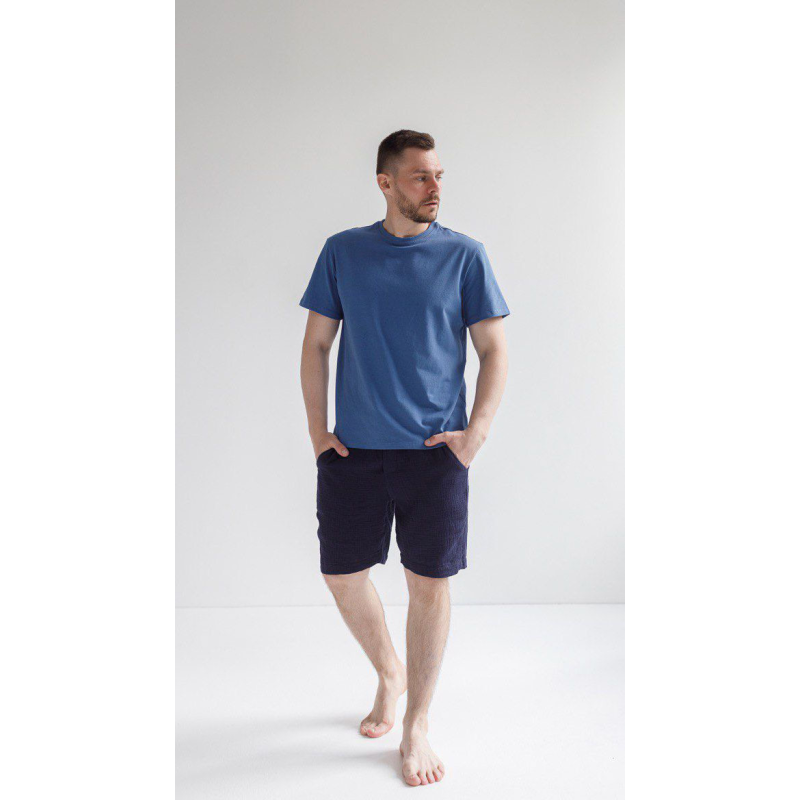 Чоловічі шорти муслінові Темно-синій, XL