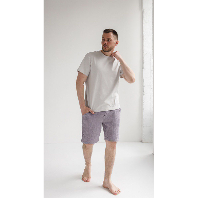 Чоловічі шорти муслінові Темно-сірий, S