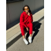 Теплий костюм жіночий, Червоний, M/L