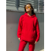 Теплий костюм жіночий, Червоний, M/L