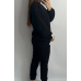 Костюм спортивний жіночий трикотажний Чорний, XL/XXL