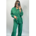 Костюм жіночий літній льон Зелений, 46/48 Костюм жіночий літній льон Зелений, 46/48