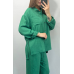 Костюм жіночий літній льон Зелений, 50/52