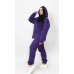 Жіночий спортивний теплий костюм тринитка на флісі  Фіолетовий, M/L
