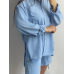 Костюм-трійка жіночий літній з шортами і брюками Блакитний, XL-XXL