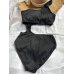 Купальник жіночий монокіні, чорний, M