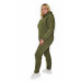 Теплий жіночий костюм на флісі, батал Хакі, 2XL/3XL