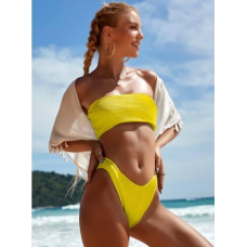 Купальник жіночий роздільний Жовтий, M
