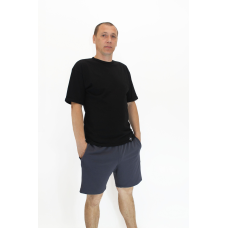 Футболка чоловіча трикотажна Чорний, 46