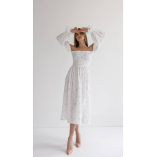 Жіноче літнє мідіплаття муслін Ромашки, XS-S