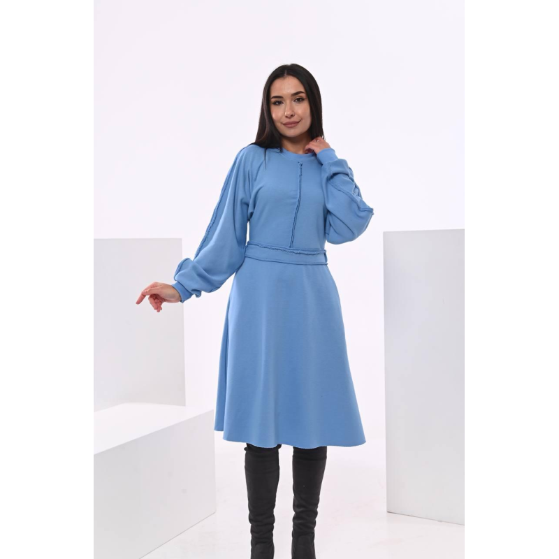 Жіноча трикотажна сукня Денім S