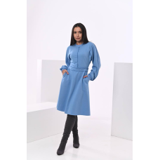 Жіноча трикотажна сукня Денім М