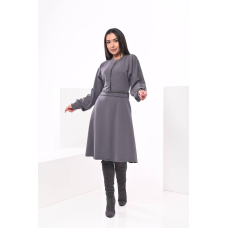 Жіноча трикотажна сукня Графіт XL