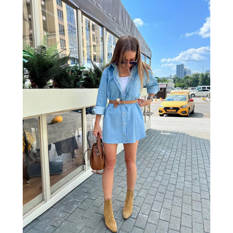 Жіноча сорочка-сукня міні, 48/50