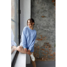 Костюм спортивний жіночий худі з шортами Блакитний, XS-S