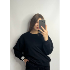 Світшот жіночий трикотажний Чорний, XS-S