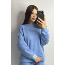 Світшот жіночий трикотажний Блакитний, XS-S
