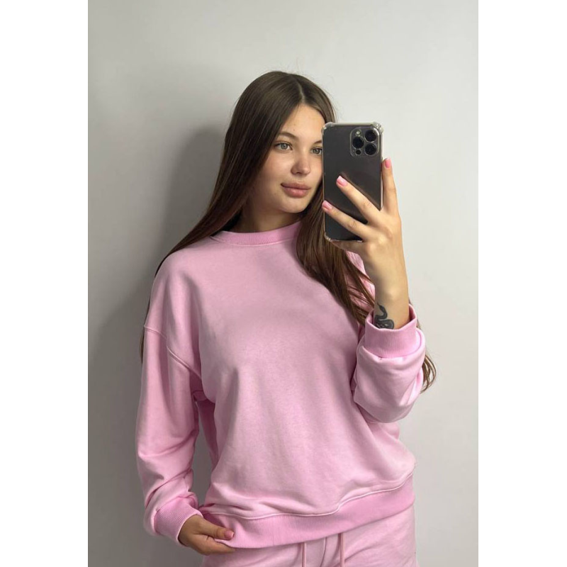 Світшот жіночий трикотажний Рожевий, M/L