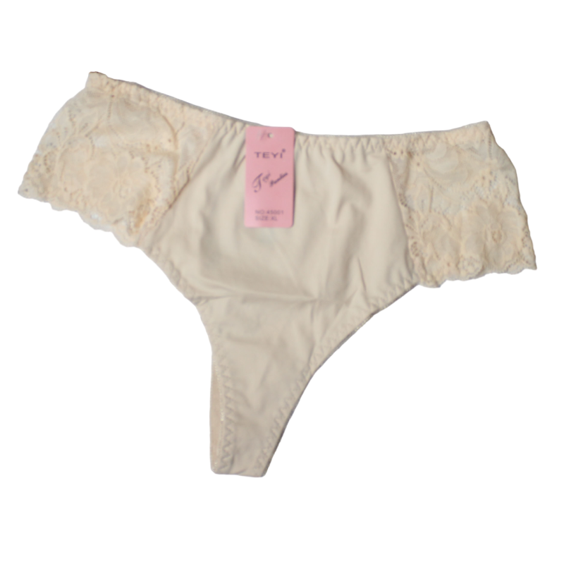 Мереживні труси Бежевий XL