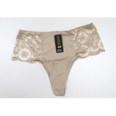 Мереживні труси Бежевий, 2XL