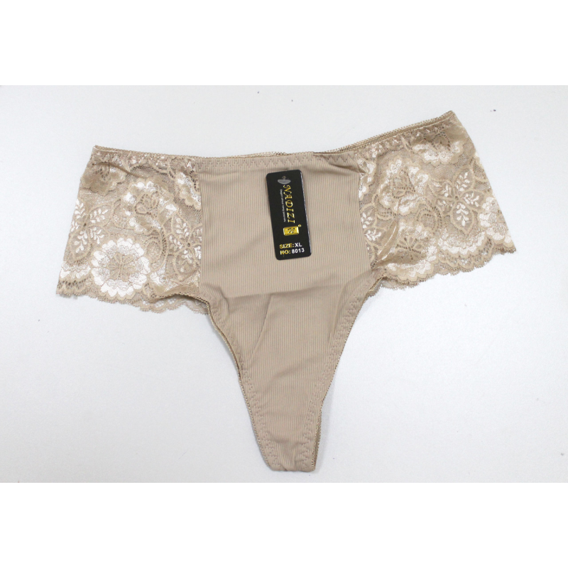 Мереживні труси Бежевий, 2XL
