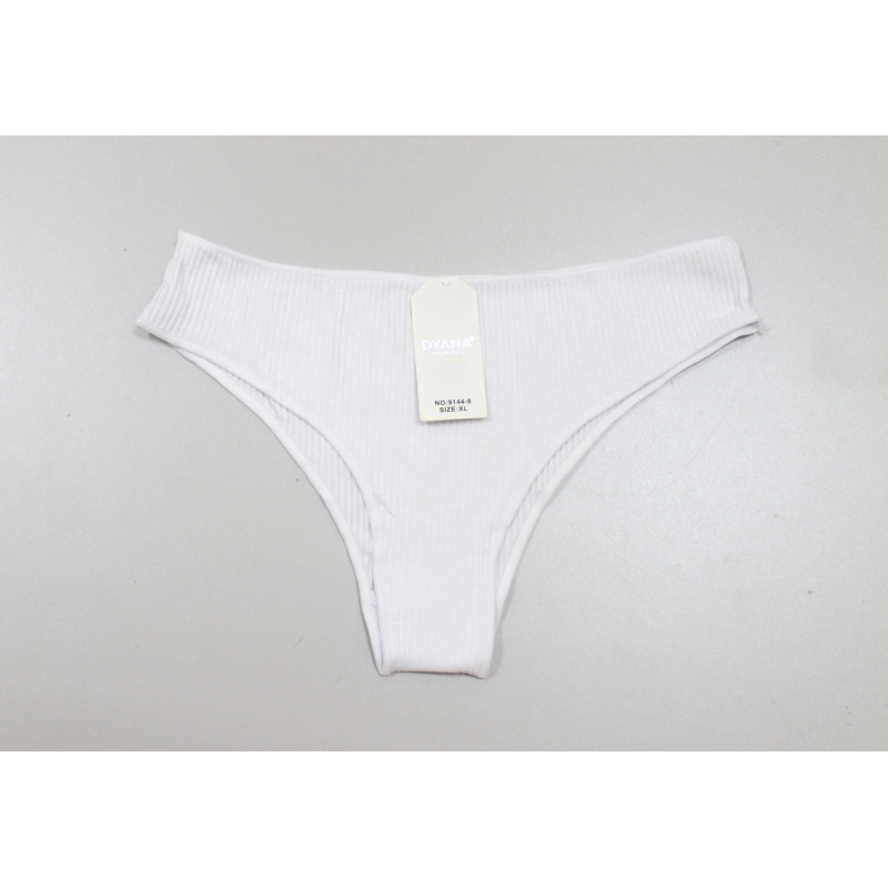 Труси жіночі рубчик бразиліани M, Білий Труси жіночі рубчик бразиліани M, Білий