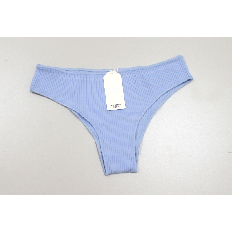 Труси жіночі рубчик бразиліани L, Блакитний Труси жіночі рубчик бразиліани L, Блакитний