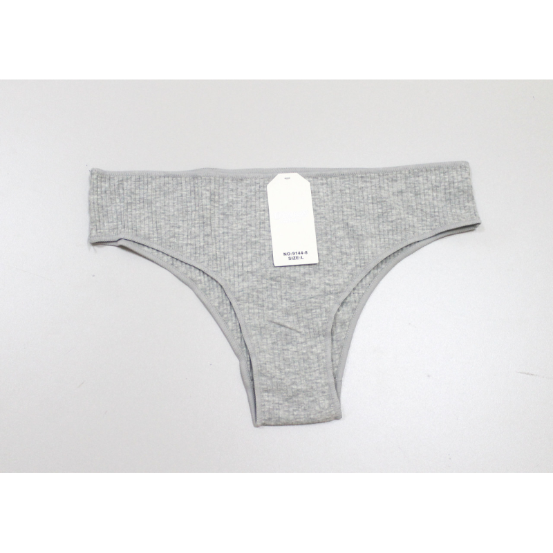 Труси жіночі рубчик бразиліани XL, Сірий Труси жіночі рубчик бразиліани XL, Сірий