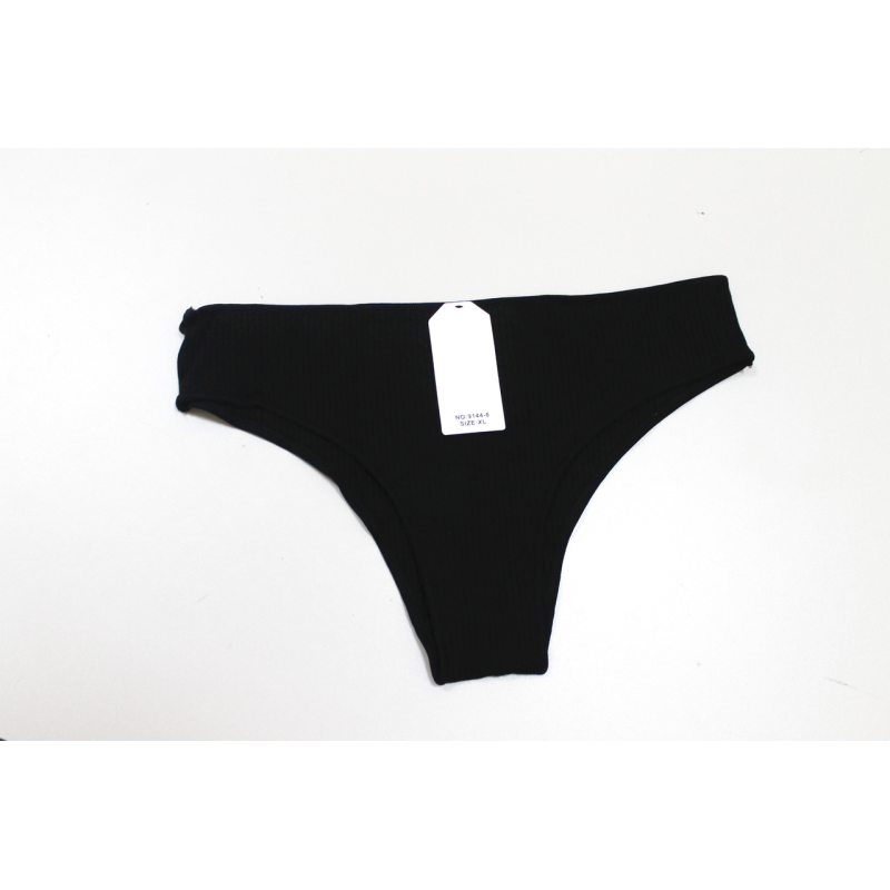 Труси жіночі рубчик бразиліани L, Чорний Труси жіночі рубчик бразиліани L, Чорний