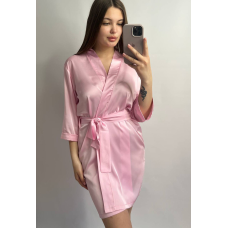 Халат жіночий шовковий під пояс Зефірний, XL
