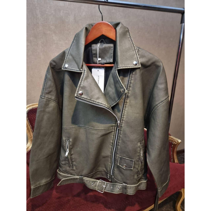 Жіноча куртка оверсайз, Сірий, M