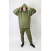 Чоловічий спортивний теплий костюм на флісі, хакі 52
