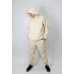 Теплий спортивний костюм чоловічий, молочний, 46