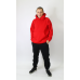 Чоловічий спортивний костюм на флісі, червоно-чорний 50