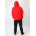 Чоловічий спортивний костюм на флісі, червоно-чорний 50