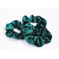 Гумка для волосся велюрова Зелений