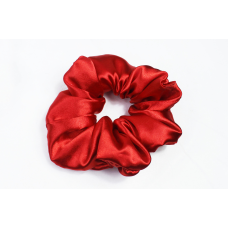 Атласна резинка для волосся Червона